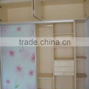 modern bedroom sliding door wardrobe design for cheap price from china