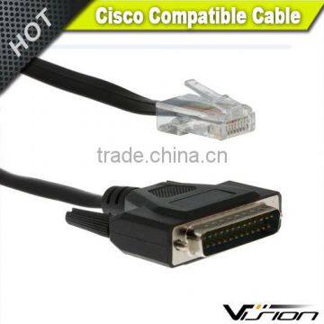 Cisco DB25 to RJ45 CAB-CONAUX Modem/Console Cable, 72-3663-01