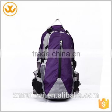 Custom cheap purple hiking durable and lightweight hydration bag