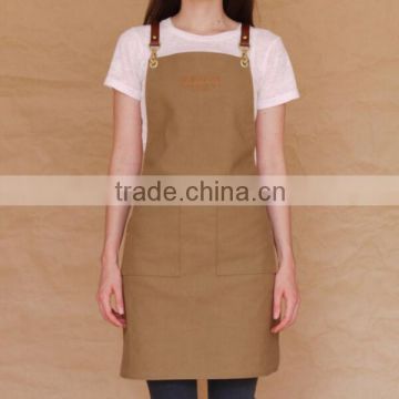 Custom Canvas Apron With Removable Leather Strap                        
                                                Quality Choice