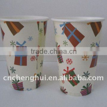 disposable paper cups for hot coffer/juice drink container