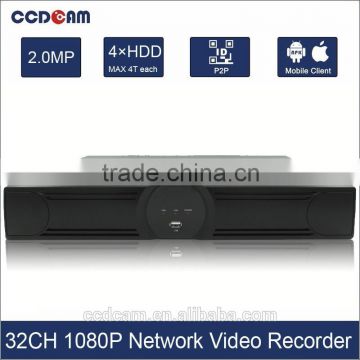 32 Channels P2P NVR 24 hours video camera recorder with high quality