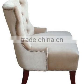 Wing chair with stool