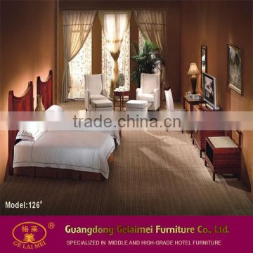 126 # Hotel furniture wooden double bed designs in wood