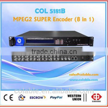 8ch encoder, mpeg2 ip encoder, super encoder support mpts spts multicast unicast