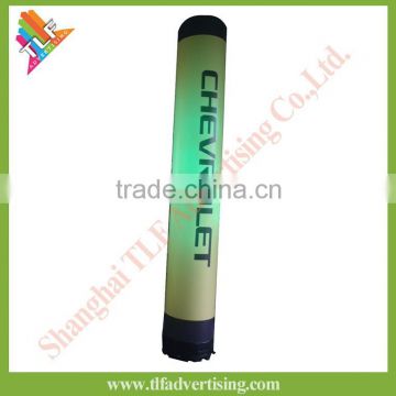 Inflatable LED light pillar tube cylinder