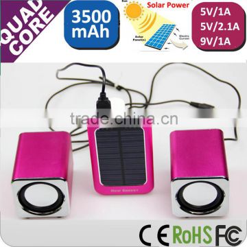 shenzhen solar power charger 3500mah solar power bank