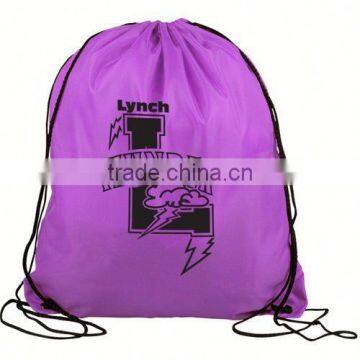 New recycle waterproof 100% polyester drawstring bag