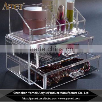 China custom logo clean acrylic cosmetic display counter