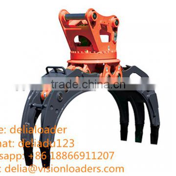DX60 -9C/ DX225LC-9C Excavator hydraulic log grapple, Customized Excavator Wearable log grapple garb/log grapple fork for sale