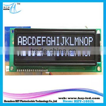 16x 2 LCD with character size of 4.84 mm chna good manufacturer in lcd modules