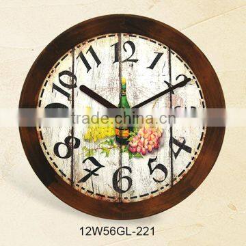 Faction design clock wall Cutomized Logo Wall clock