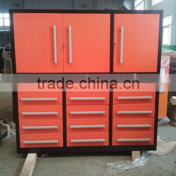 Single rail with chest and drawers tool cabinet