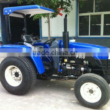 Middle size LZ404 4WD 40HP farm tractor with Turf tyre, add 4in1 loader
