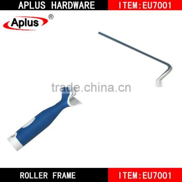 EU style paint roller frame/plastic handle zinc plated roller frame