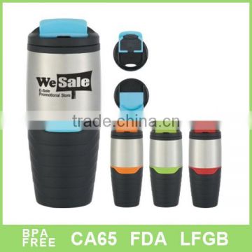2017 Hot selling plastic stainless steel coffee mug
