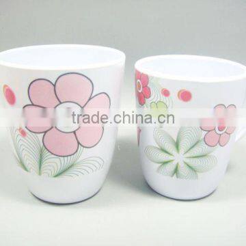 Hot-selling Melamine Flower Printed Melmaine Cup