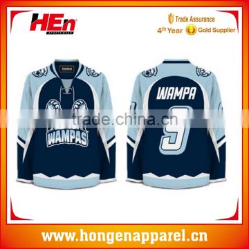 Hongen apparel practice adult custom reversible hockey jerseys sublimation printing custom reversible hockey jerseys