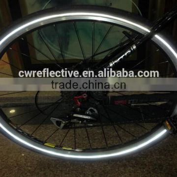 high visibility reflective bicycle custom decals tire tape for safety