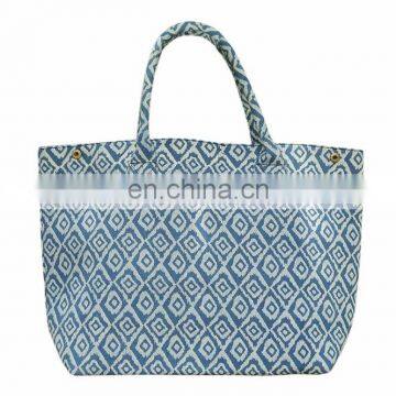 vintage indigo hotsell cotton bags Hot sale and high quality tote bag natural handles Bag