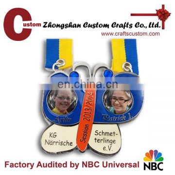 Promotional new products expert factory custom photo insert cameo decorative medal metal photo frame medal