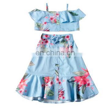 2020 Baby Girl's Sets Summer Vest and Skirts