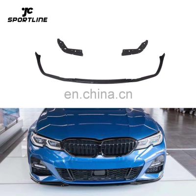 Black Painted ABS NEW 3 Series G20 Front Lip Splitters for BMW G28 325i 320i 328i 335i M Sport 2019 2020