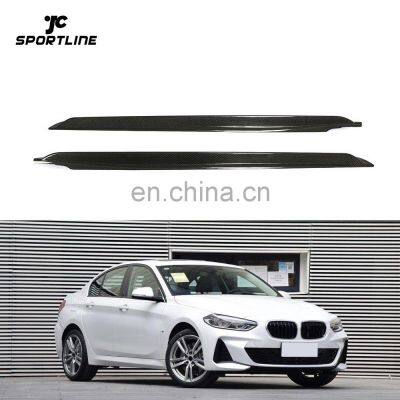 JC Sportline Carbon Fiber F52 M TECH Side Skirts for BMW 1 Series Sedan 2019 2020