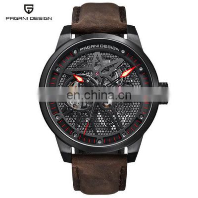 PAGANI DESIGN 1625 New Arrival Fashion Luxury Men's Wrist Watch With Leather Material Automatic Mechanical Movement Watches