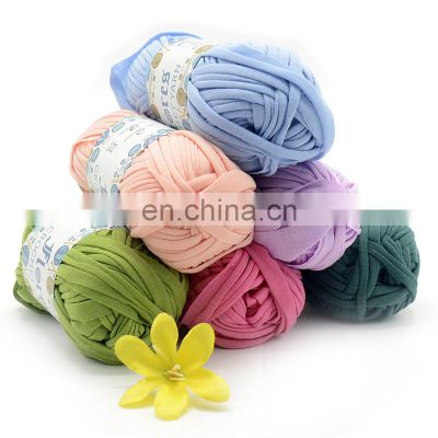 100G Metallic T Shirt Making Yarn Roll 7-9 Mm T Shirt Cotton Yarn 3Cm For Sale