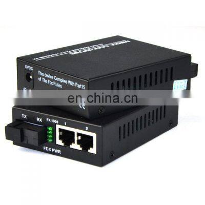 Fiber Optic Equipment Factory Price 100/1000Mbps Fiber Media Converter Data optical transceiver