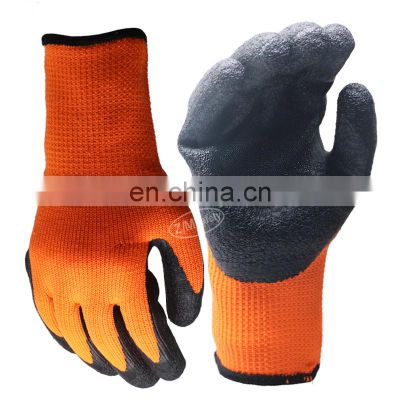 7 Gauge Fleece Liner Thermal Latex Gloves Rock Solid Grip Acrylic Terry Brushed Lined Warm Glove Ice Snow Activities Miitens