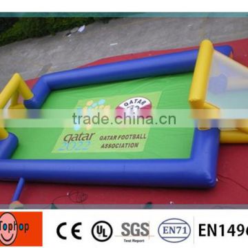 PVC Tarpaulin Inflatable Soccer Field Inflatable Soap Soccer Field