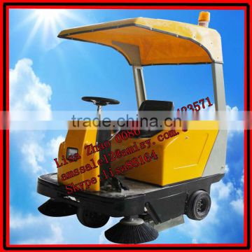 Ride-on type outdoor power sweeper