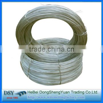Q195 zinc galvanized steel wire bright from direct wire manufacture