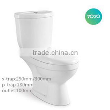 cheap chao zhou Washdown two piece S-trap P-trap toilet bowl 002