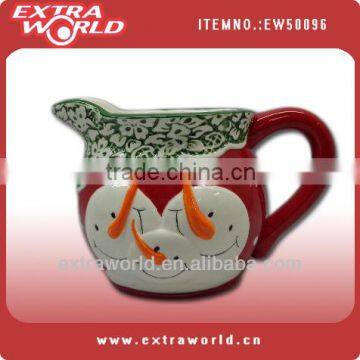 Christmas teapot snowman design