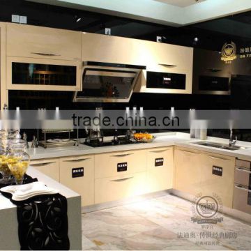 lacquer stainless steel kitchen cabinet-Z003