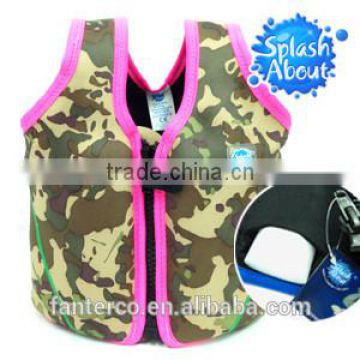 Eco Friendly	children swimwear distributor Cute Printed NEOPRENE UPF50+ taiwan 1-3y float jackets