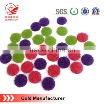 thin fasteners hot melt color hook and loop dots for curtains