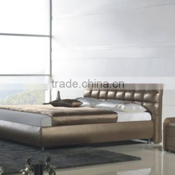 Modern leather bed A0945