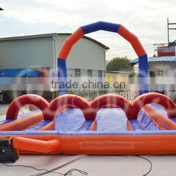 Commercial inflatable surf board playground game for sale, inflatable track slip