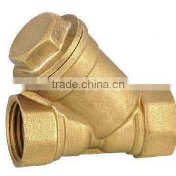 JD Y-Filter brass check valve