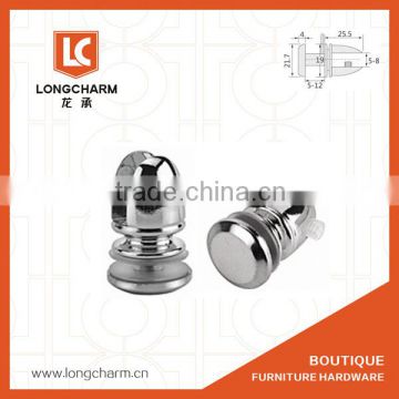 Longcharm furniture hardware factory metal shelf clips for bathroom glass shelf