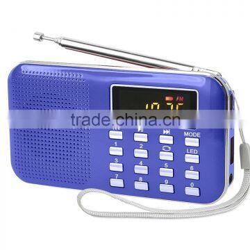 portable mini colorful fm radio with speaker