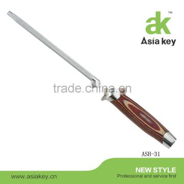 8 Inches Durable Royal Pakka Wood Handle Knife Sharpener