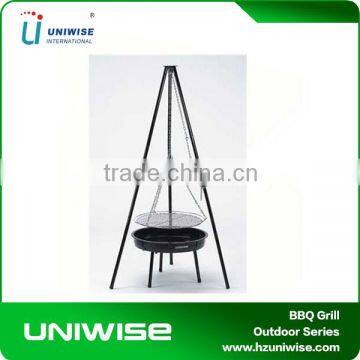 Outdoor Tripod Hanging Height Adjustable BBQ Grill