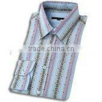 Mens 100% cotton stripe shirt