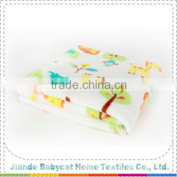 New products excellent quality printed coral fleece baby blanket with many colors