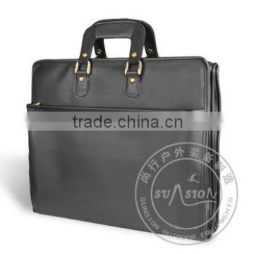 Waterproof and anti-abrasion Ballistic Briefcase for officer and businessmen in cowhide leather